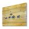 Designart - Pelicans On The Yellow River - Farmhouse Print on Natural Pine Wood